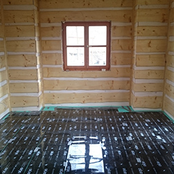 Floor heating installation