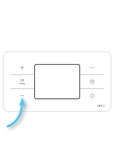 Switch CP1 heating panel to pairing mode